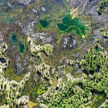 Photographie intitulée "Лавовые озера долин…" par Dmitrii Myznikov, Œuvre d'art originale, Photographie numérique
