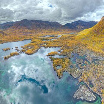 Фотография под названием "Лавовое озеро Олон-…" - Дмитрий Мызников, Подлинное произведение искусства, Цифровая фотография