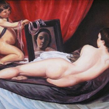 Картина под названием "Веласкес - "Венера…" - Дмитрий Репин, Подлинное произведение искусства