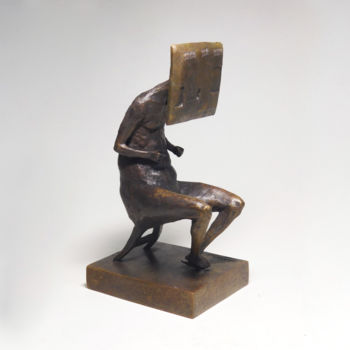 Escultura titulada "Statuette "Point of…" por Dmitriy Shevchuk, Obra de arte original, Bronce
