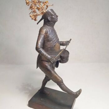 Sculpture titled "Ironic sculpture Du…" by Dmitriy Shevchuk, Original Artwork, Bronze