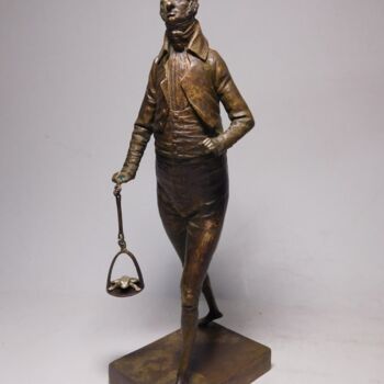 Sculpture titled "Bornze sculpture Wa…" by Dmitriy Shevchuk, Original Artwork, Bronze