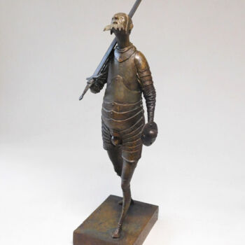 Sculpture titled "Don Quixote bronze…" by Dmitriy Shevchuk, Original Artwork, Bronze