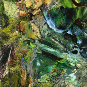 Коллажи под названием "Средний сад Семирам…" - Дмитрий Шулькович, Подлинное произведение искусства, Коллажи
