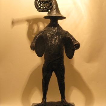 Sculpture intitulée "музыкант" par Dmitrii Morozov, Œuvre d'art originale, Bronze