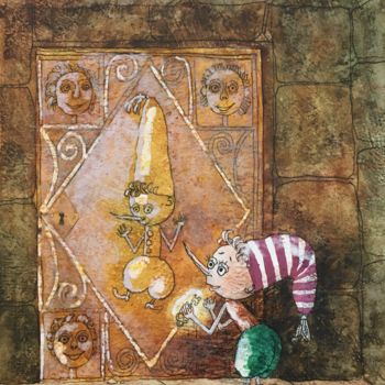 Malarstwo zatytułowany „Fairy Tales / Conte…” autorstwa Dmitriy Trubin, Oryginalna praca