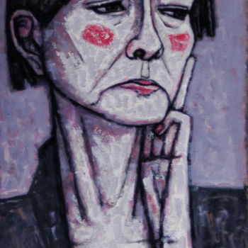 Peinture intitulée "портрет женщины" par Dmitriy Trubin, Œuvre d'art originale