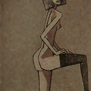 「nu / nue / обнаженн…」というタイトルの絵画 Dmitriy Trubinによって, オリジナルのアートワーク