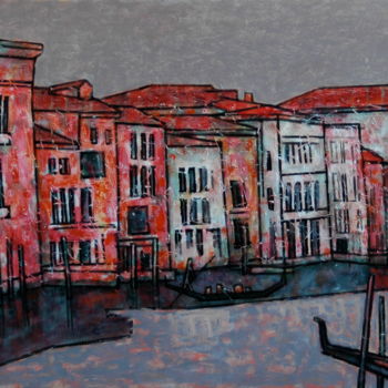 Ζωγραφική με τίτλο "Venise / венеция /…" από Dmitriy Trubin, Αυθεντικά έργα τέχνης