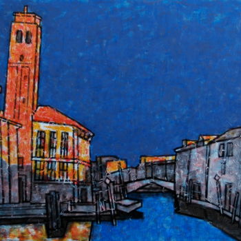 Картина под названием "Venise / венеция /…" - Dmitriy Trubin, Подлинное произведение искусства