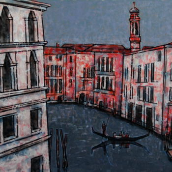 Peinture intitulée "Venise / венеция /…" par Dmitriy Trubin, Œuvre d'art originale