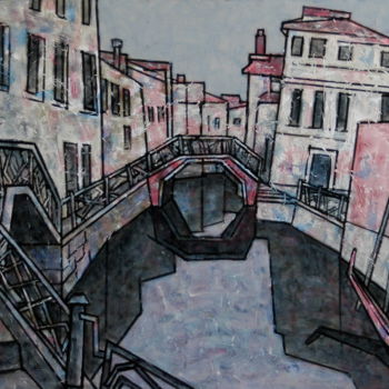 Ζωγραφική με τίτλο "Venise / венеция /…" από Dmitriy Trubin, Αυθεντικά έργα τέχνης