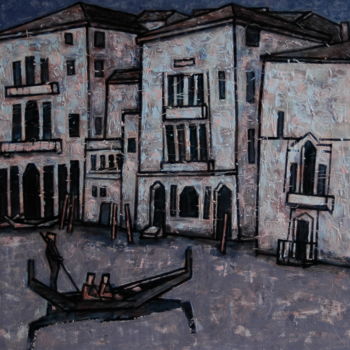 Pintura intitulada "Venise / венеция /…" por Dmitriy Trubin, Obras de arte originais