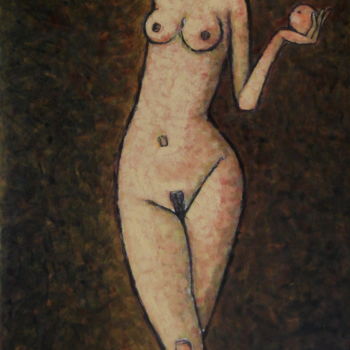 Картина под названием "Naked girl-size 39"…" - Dmitriy Trubin, Подлинное произведение искусства, Масло