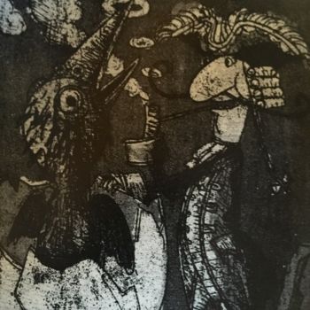 印花与版画 标题为“Гигантский птенец.С…” 由Dmitriy Trubin, 原创艺术品, 蚀刻