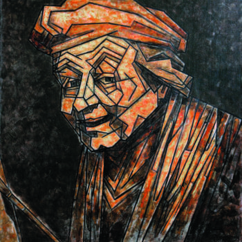 Картина под названием "ЛИНЕАРНЫЙ РЕМБРАНДТ…" - Dmitriy Trubin, Подлинное произведение искусства