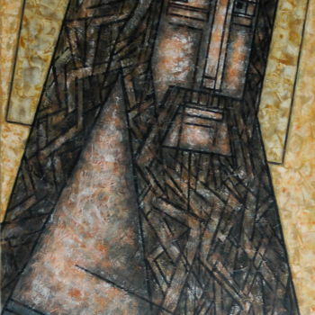 Peinture intitulée "ЛИНЕАРНЫЙ ИОАНН КРЕ…" par Dmitriy Trubin, Œuvre d'art originale