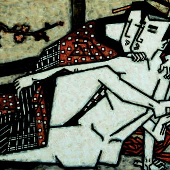Картина под названием "ШУНГА III" - Dmitriy Trubin, Подлинное произведение искусства