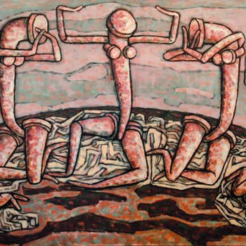 Картина под названием "ДЕНЬ.ПО ХОДЛЕРУ/DEN…" - Dmitriy Trubin, Подлинное произведение искусства