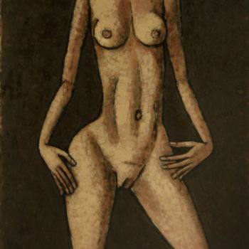 Картина под названием "nu / nue / обнаженн…" - Dmitriy Trubin, Подлинное произведение искусства, Масло