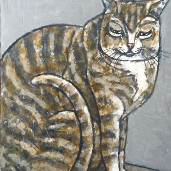 Pintura titulada "Katze / chat / cat…" por Dmitriy Trubin, Obra de arte original