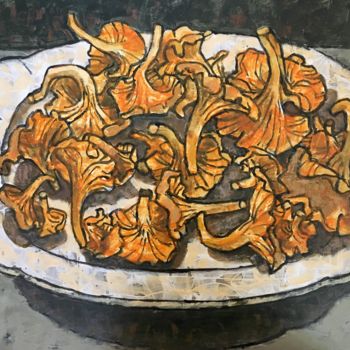 Картина под названием "champignons / грибы…" - Dmitriy Trubin, Подлинное произведение искусства
