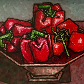Peinture intitulée "Gemüse / vegetables…" par Dmitriy Trubin, Œuvre d'art originale