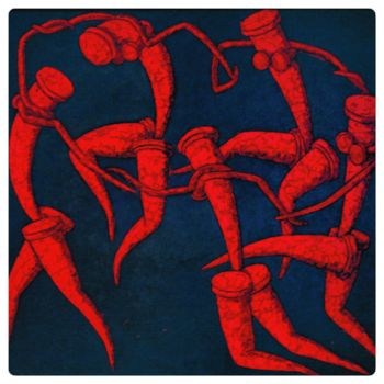 Картина под названием "танец / матисс /dan…" - Dmitriy Trubin, Подлинное произведение искусства