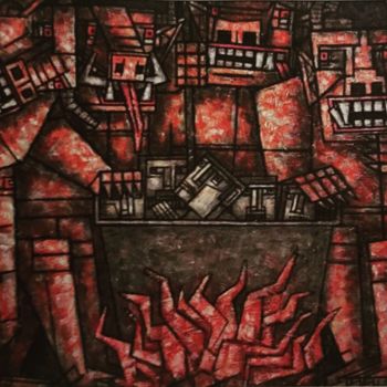 Картина под названием "devils / черти / di…" - Dmitriy Trubin, Подлинное произведение искусства