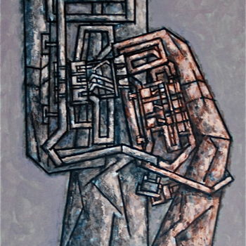 Картина под названием "return of the prodi…" - Dmitriy Trubin, Подлинное произведение искусства, Масло