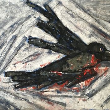 Painting titled "oiseau / птица / Vo…" by Dmitriy Trubin, Original Artwork