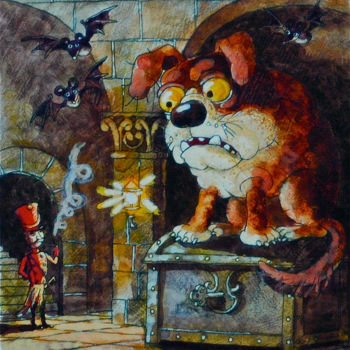 Картина под названием "огниво / pierre à b…" - Dmitriy Trubin, Подлинное произведение искусства