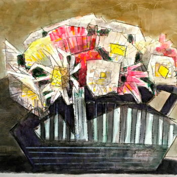 Ζωγραφική με τίτλο "цветы | flowers | F…" από Dmitriy Trubin, Αυθεντικά έργα τέχνης