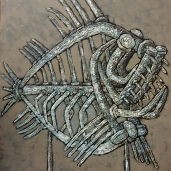 「fish / Fisch / рыбы…」というタイトルの絵画 Dmitriy Trubinによって, オリジナルのアートワーク, オイル