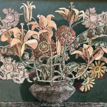 Pintura intitulada "цветы | flowers | F…" por Dmitriy Trubin, Obras de arte originais, Óleo