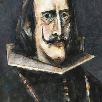 Pintura titulada "Philip IV Spanish |…" por Dmitriy Trubin, Obra de arte original