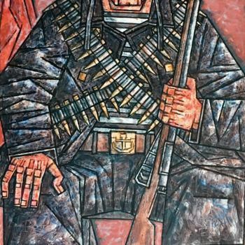 Pintura titulada "военный матрос" por Dmitriy Trubin, Obra de arte original