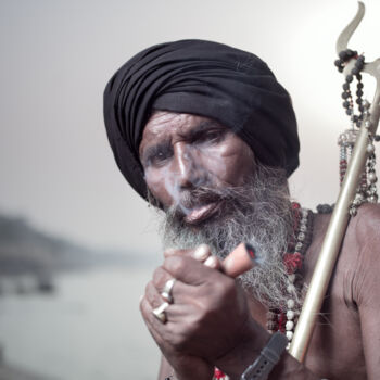 Photography titled "Portrait of Sadhu A…" by Dmitry Ersler, Original Artwork, Digital Photography