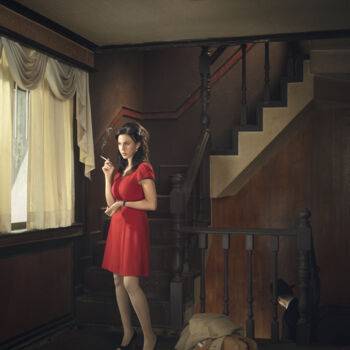 Photography titled "The red dress" by Dmitry Ersler, Original Artwork, Digital Photography