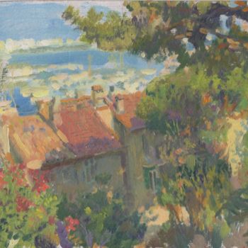 Painting titled "Cannes" by Dmitry Nayda, Original Artwork, Oil