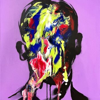 Malerei mit dem Titel "Abstract portrait +…" von Dmitry Savchenko, Original-Kunstwerk, Acryl