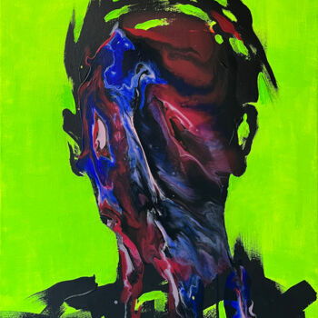Malarstwo zatytułowany „Abstract portrait +…” autorstwa Dmitry Savchenko, Oryginalna praca, Akryl