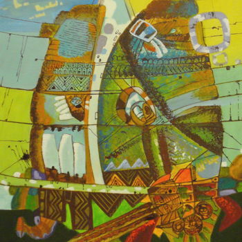 Painting titled "Толкование Сновиден…" by Dmitry Sky, Original Artwork, Acrylic
