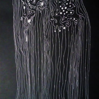 제목이 "Tree bark"인 그림 Dmitry Nesterov로, 원작, 볼펜