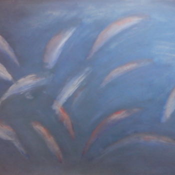Pintura intitulada "Fish" por Dmitry Nesterov, Obras de arte originais, Têmpera