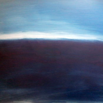 Painting titled "North sea" by Dmitry Nesterov, Original Artwork, Tempera