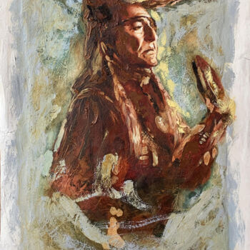 「Chief」というタイトルの絵画 Dmytro Boykovによって, オリジナルのアートワーク, オイル