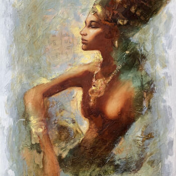 Painting titled "Egypt" by Dmytro Boykov, Original Artwork, Oil