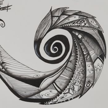 Zeichnungen mit dem Titel "Schale" von Deniz Adamci, Original-Kunstwerk, Pastell