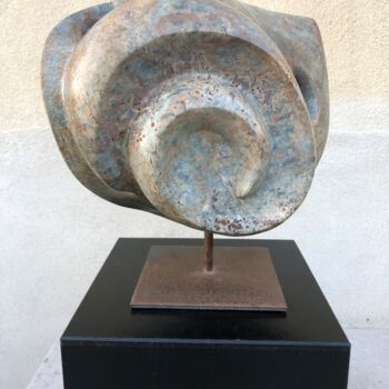 Sculpture intitulée "Fantaisie Spiralée" par Dominique Ferrandon-Lamy, Œuvre d'art originale, Pierre